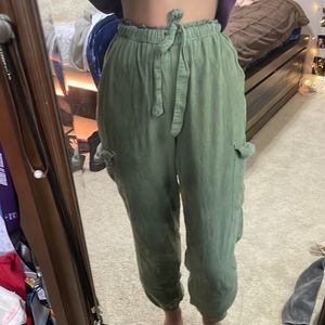 Aerie lounge pants -army green size Xs